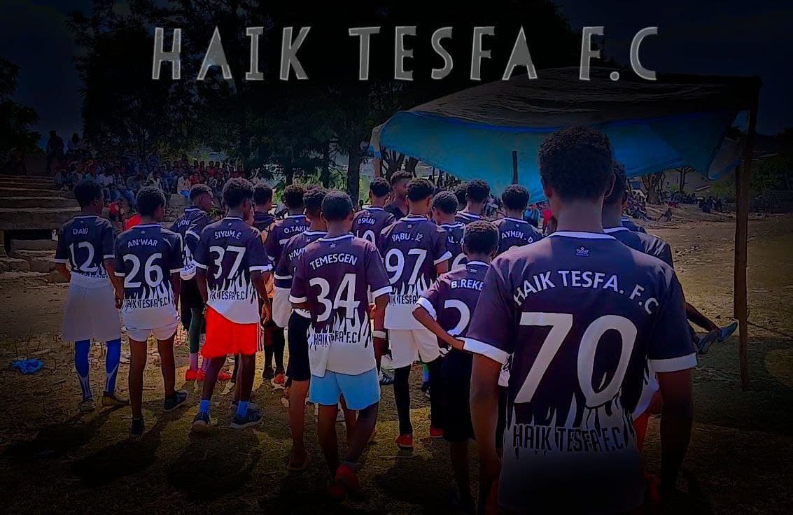 Team gathered for match